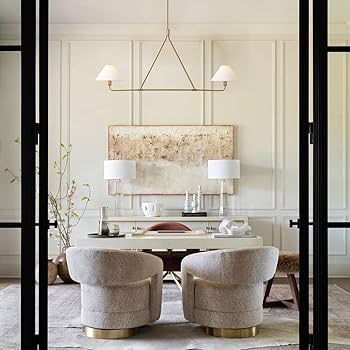Minimalist Elegance Architectural 2-Light Tapered Pendant